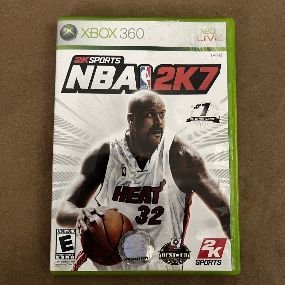 NBA 2K7 Xbox 360 2K Sports Basketball Game Shaq Cover Complete CIB